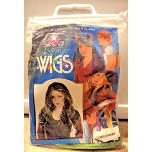 Star Power Designer Wigs GREEN/BLACK WITCH WIG Halloween Costume NEW One Size
